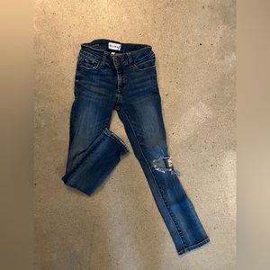 Girls ripped jeans size 7 by DL1961. Activex